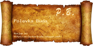 Polevka Buda névjegykártya